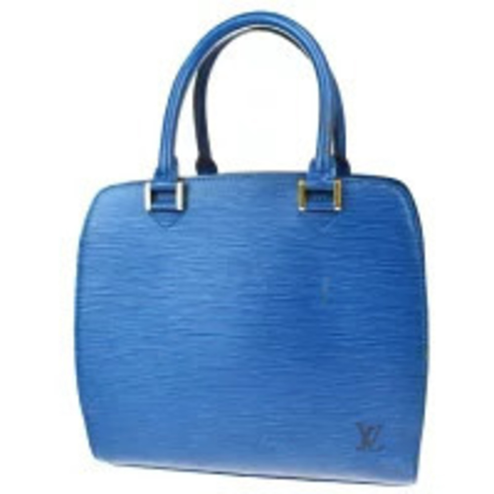 Louis Vuitton Pont Neuf Handbag Epi Leather Toledo Blue
